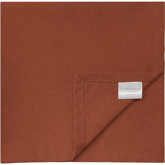 Set of 20 Rust colored formal napkins ready for their next wedding or event - Picture 6 of 6